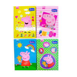 CADERNO 1/4 BROCHURA CD 48F PEPPA PIG