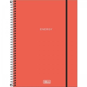 CAD. UNIV. C.PP 160FLS TILIBRA 10M NEON LARANJA REF.315648