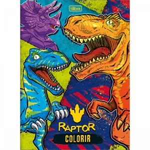ÁLBUM PARA COLORIR RAPTOR 8 FOLHAS REF.317047
