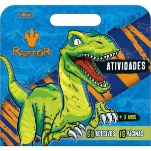 CARTILHA DE ATIVIDADES MALETA RAPTOR 8 FOLHAS REF.317004