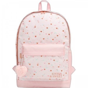 MOCHILA DE COSTAS ACADEMIE CORACOES METALIZADOS TILIBRA REF.339041