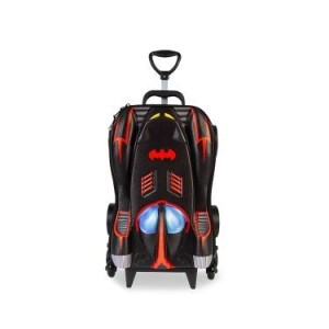 MALA INFANTIL BATMAN CHROME WHEELS VERMELHO MAXTOY DIPLOMATA COM RODINHA TRIPLA