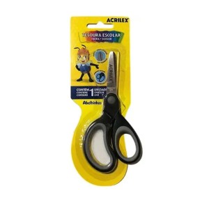 TESOURA ESCOLAR ABELHINHAS PRETA - REF 225170000