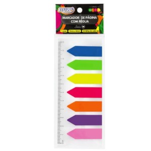 MARCADOR DE PAGINA BRW SMART NOTE SETA NEON 7 CORES FL0002