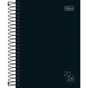 AGENDA TILIBRA 2026 ESPIRAL DIARIA 11 X 15,4 CM SPICE PRETA 2026