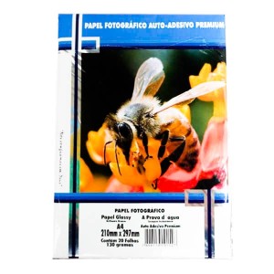 PAPEL FOTOGRÁFICO AUTO-ADESIVO PREMIUM 130GR 20FLS MASTERPRINT
