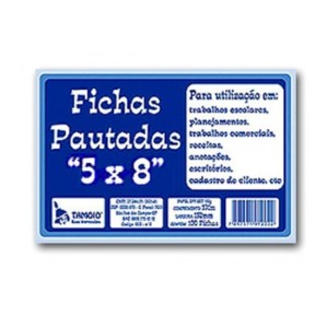 FICHA PAUTADA 5X8 C/100 REF.1203-9 TAMOIO