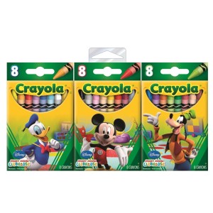 Giz de Cera Clube do Mickey 8 Cores