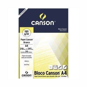 BLOCO A4 DESENHO 180GRS BCO 20FLS CANSON -REF-66667164