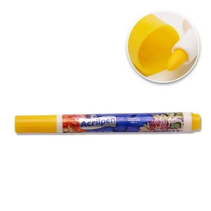 CANETA P/TECIDO ACRILPEN AMARELO OURO REF-505