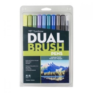MARCADOR PINCEL DUAL BRUSH 10 CORES TOMBOW