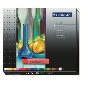 Giz Pastel Seco Staedtler Karat 24 Cores 2430 C24 - Material Artístico