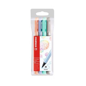 CANETA STABILO POINTMAX PASTEL C/4 REF-488/402