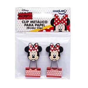 PRENDEDOR DE PAPEL MINNIE MOLIM C/2 REF- 22390