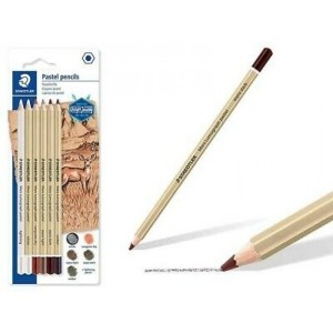 LAPIS PASTEL MARS LUMOGRAPH STAEDTLER 6 UNIDADES - 100P-SBK6