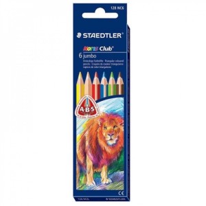 LÁPIS DE COR 6 CORES JUMBO - STAEDTLER