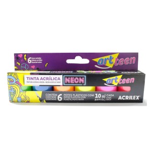 TINTA ACRILICA FOSCA C/6 NEON