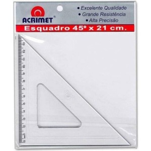 ESQUADRO 45°X 21CM REF.532 ACRIMET