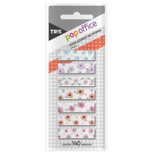MARCADOR DE PAGINAS TRIS FANCY (FLORES) REF 609430
