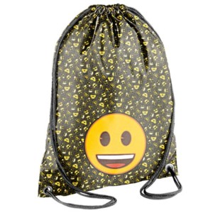 MOCHILA SACO FORONI EMOJI PRETA