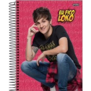 CADERNO UNIVERSITÁRIO C.D 96FLS JANDAIA YOUTUBERS FIGUEIREDO