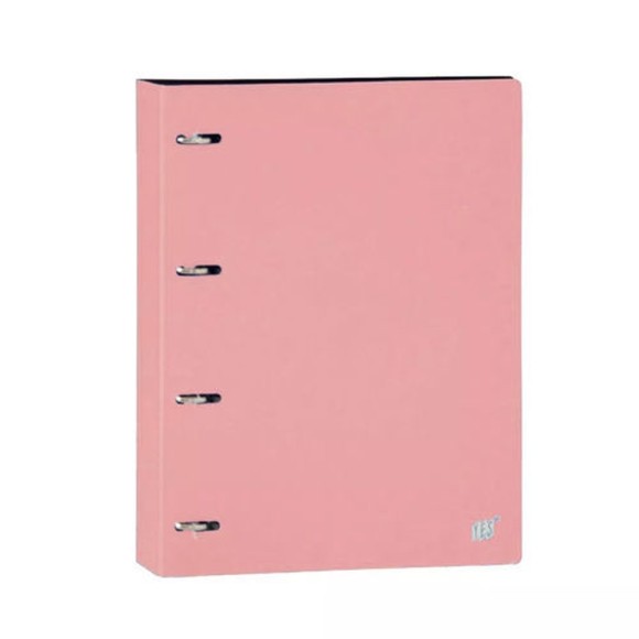 FICHARIO YES 4 ARGOLAS A4 C/ DIVISORIA E  BLOCO PASTEL REF-R-4 EAB