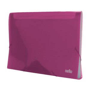 PASTA SANFONADA A4 PP LINE C/ 12 DIVISÓRIAS ROSA REF-6079-Q