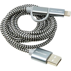 Cabo Concept Hibrido 1,5M Usb Multilaser Cinza - WI342