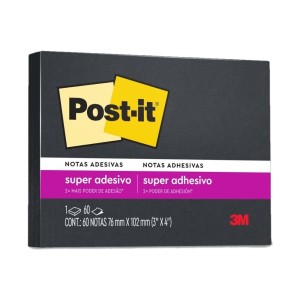POST-IT 657 76X102 PRETO - REF HB004657159
