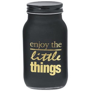 POTE DE VIDRO PRETO FOSCO REDONDO TAMPA HERMETICA HAUSKRAFT 720ML