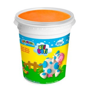 Massinha De Modelar Soft Laranja 500g Uti Guti