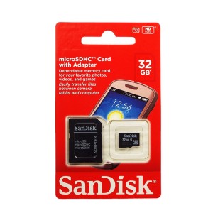 CARTÃO DE MEMÓRIA 32GB SANDISK