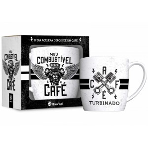 CANECA PORCELANA URBAN 360ML - COMBUSTÍVEL CAFÉ