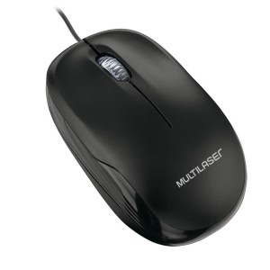 MOUSE BOX OPTICO COM FIO PRETO USB MULTILASER - MO255