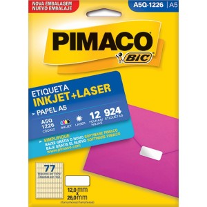 ETIQUETA INKJET + LASER A5Q-1226 PIMACO