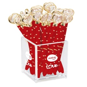 CANETA CORAÇÃO DE DIAMANTE RED