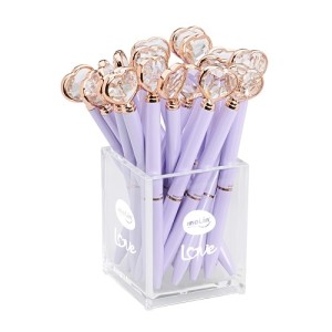 CANETA CORAÇÃO DE DIAMANTE LILÁS REF.1344