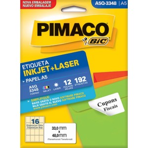 ETIQUETA INKJET + LASER A5Q-3348 PIMACO