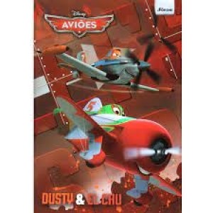 CADERNO BROCHURA CAPA DURA 1/4 96 FOLHAS AVIÕES - FORONI
