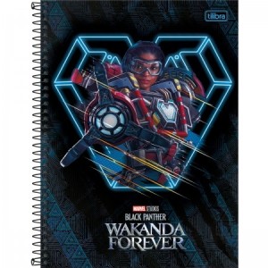 CADERNO UNIVERSITÁRIO C.D 80FLS TILIBRA PANTERA NEGRA