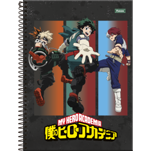 CADERNO UNIVERSITÁRIO C.D 80FLS FORONI MY HERO ACADEMIA