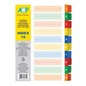 DIVISÓRIA PLASTICA C/10 DIVISOES ACP