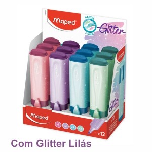 CANETA MARCA TEXTO MAPED FLUOPEPS TONSPASTEL GLITTER REF-742038 LL